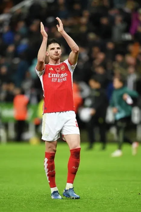 Framed Print : Arsenal's Defeat at Newcastle: Declan Rice Bids Fans Farewell Framed Print : Arsenal's Defeat at Newcastle: Declan Rice Bids Fans Farewell