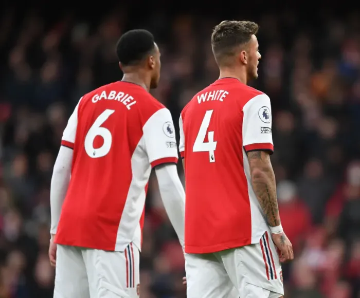 Framed Print : Arsenal's Defensive Duo Gabriel and White: Shining Brillantly Against Brentford in the Premier League 2021-22 Framed Print : Arsenal's Defensive Duo Gabriel and White: Shining Brillantly Against Brentford in the Premier League 2021-22