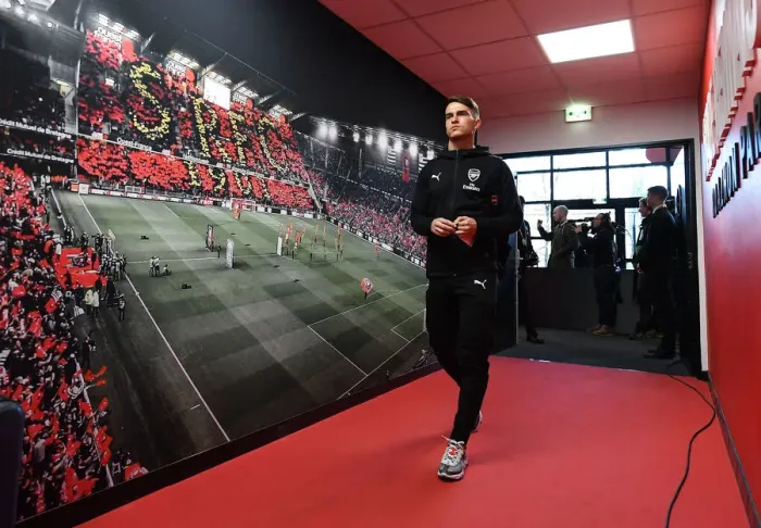 Framed Print : Arsenal's Denis Suarez Arrives at Stade Rennais for UEFA Europa League Clash Framed Print : Arsenal's Denis Suarez Arrives at Stade Rennais for UEFA Europa League Clash