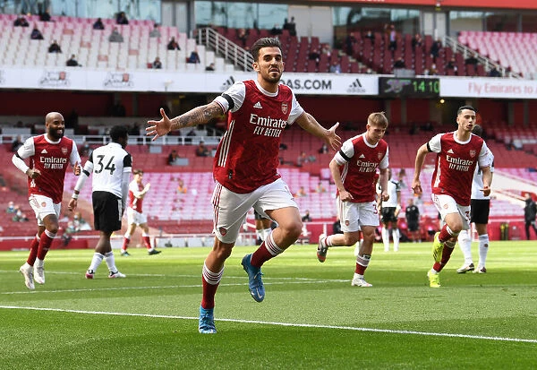 Arsenal's Disallowed Goal: Ceballos Scores in Empty Emirates Against Fulham (April 2021)