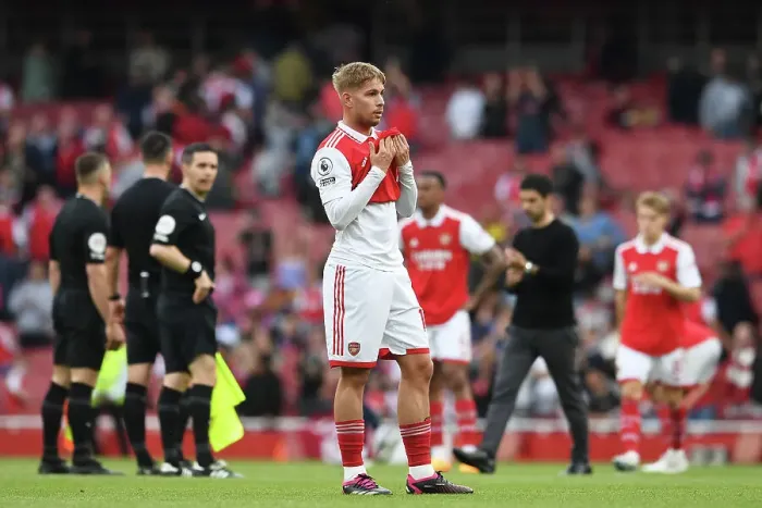 Framed Print : Arsenal's Disappointment: Emile Smith Rowe Reacts to May 2023 Defeat Against Brighton & Hove Albion Framed Print : Arsenal's Disappointment: Emile Smith Rowe Reacts to May 2023 Defeat Against Brighton & Hove Albion