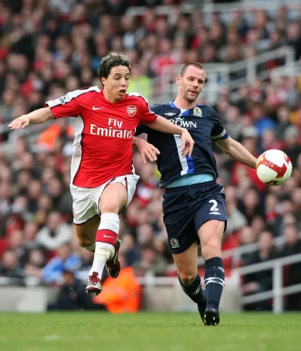 Framed Print : Arsenal's Dominance: Samir Nasri Scores Twice as Arsenal Thrash Blackburn 4-0 in Premier League Framed Print : Arsenal's Dominance: Samir Nasri Scores Twice as Arsenal Thrash Blackburn 4-0 in Premier League