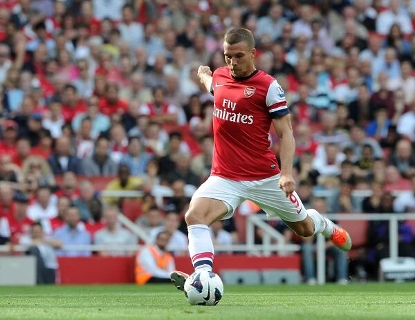 Arsenal's Dominant 6-1 Victory: Lukas Podolski's Stunning Free Kick (Premier League, 2012-13)