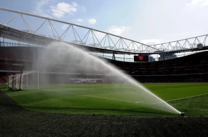 Framed Print : Arsenal's Dominant Performance: 4-0 Win Against Watford in a Rain-Soaked Emirates