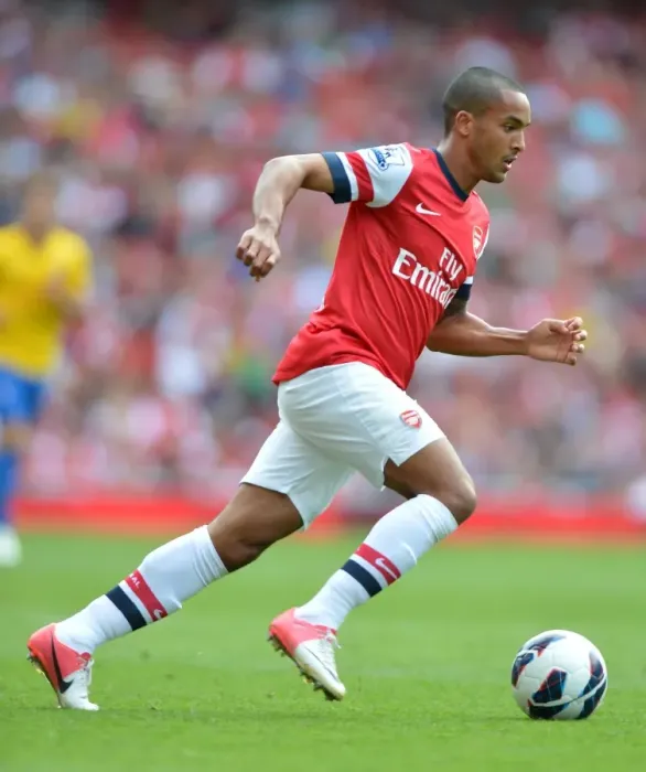 Framed Print : Arsenal's Dominant Victory: Theo Walcott Scores in 6-1 Rout Against Southampton (Premier League, 2012-13) Framed Print : Arsenal's Dominant Victory: Theo Walcott Scores in 6-1 Rout Against Southampton (Premier League, 2012-13)