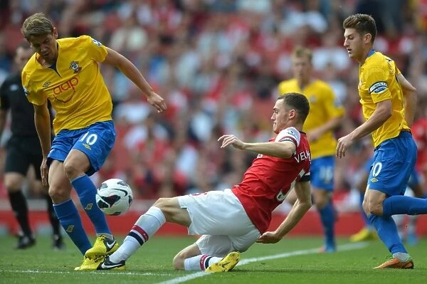 Arsenal's Dominant Victory: Thomas Vermaelen Scores in Arsenal 6:1 Southampton (Premier League 2012 / 13)
