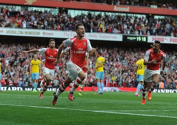 Arsenal's Double Strike: Ramsey's Brace Secures Victory Over Crystal Palace (2014 / 15)