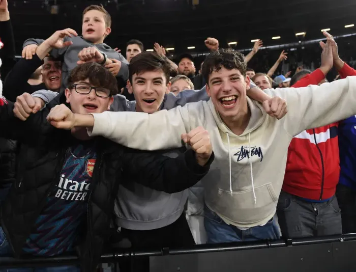 Framed Print : Arsenal's Dramatic Victory: Ardent Fans Ecstatic Reaction Against West Ham United in Premier League Showdown, London 2022 Framed Print : Arsenal's Dramatic Victory: Ardent Fans Ecstatic Reaction Against West Ham United in Premier League Showdown, London 2022