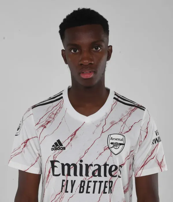 Framed Print : Arsenal's Eddie Nketiah at 2020-21 First Team Photoshoot
