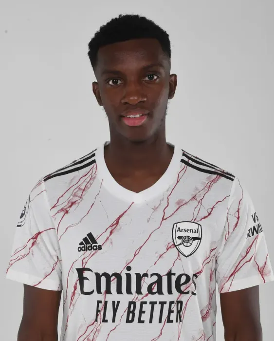 Framed Print : Arsenal's Eddie Nketiah at 2020-21 First Team Training Session