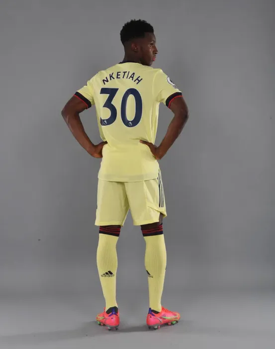 Framed Print : Arsenal's Eddie Nketiah at 2021-22 First Team Photocall