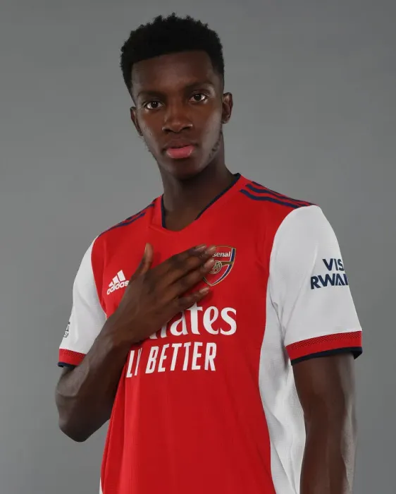 Framed Print : Arsenal's Eddie Nketiah at 2021-22 First Team Photocall Framed Print : Arsenal's Eddie Nketiah at 2021-22 First Team Photocall