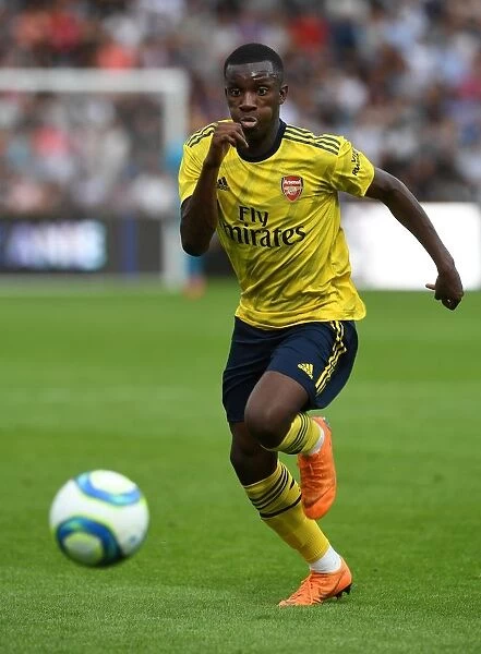 Arsenal's Eddie Nketiah in Action: Angers Pre-Season Clash, 2019