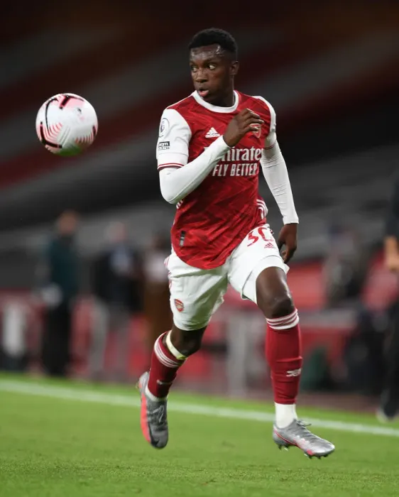 Framed Print : Arsenal's Eddie Nketiah in Action: Arsenal v West Ham United, Premier League 2020-21 Framed Print : Arsenal's Eddie Nketiah in Action: Arsenal v West Ham United, Premier League 2020-21