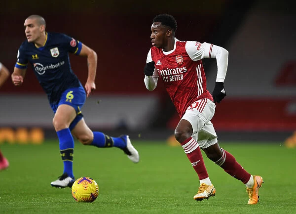 Arsenal's Eddie Nketiah in Action: Arsenal vs. Southampton, Premier League 2020-21