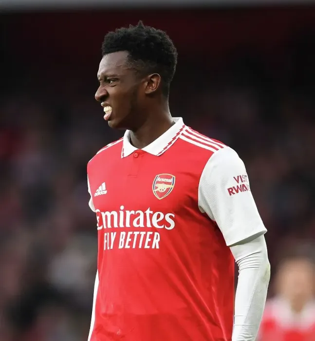 Framed Print : Arsenal's Eddie Nketiah in Action: Arsenal vs. Brentford, 2022-23 Premier League Framed Print : Arsenal's Eddie Nketiah in Action: Arsenal vs. Brentford, 2022-23 Premier League
