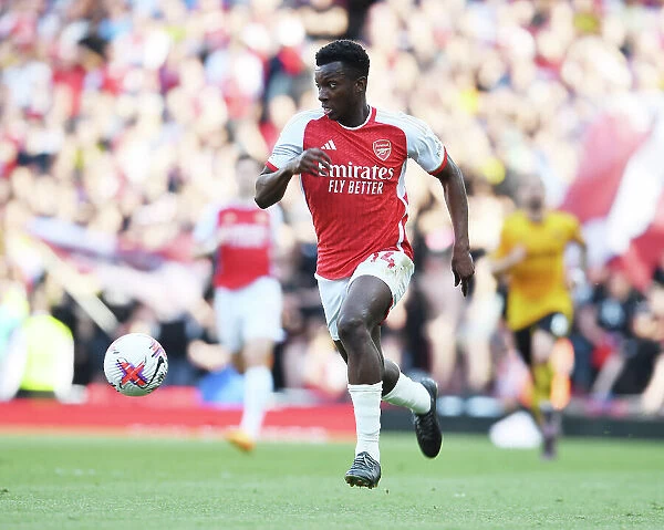 Arsenal's Eddie Nketiah in Action: Arsenal vs. Wolverhampton Wanderers, Premier League 2022-23