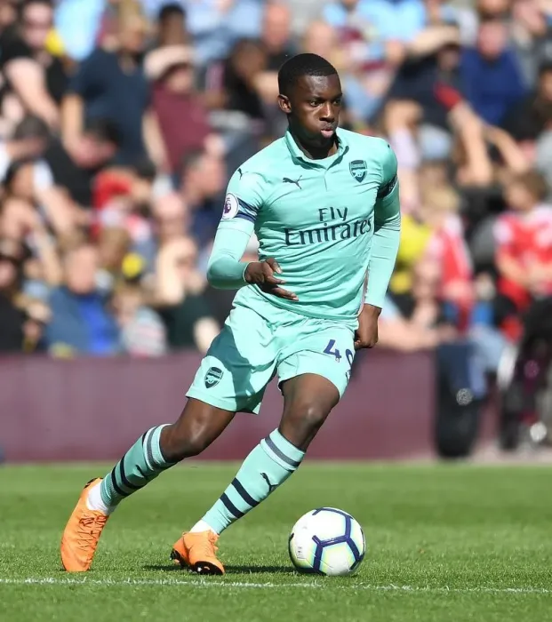Framed Print : Arsenal's Eddie Nketiah in Action: Burnley vs. Arsenal (2018-19)