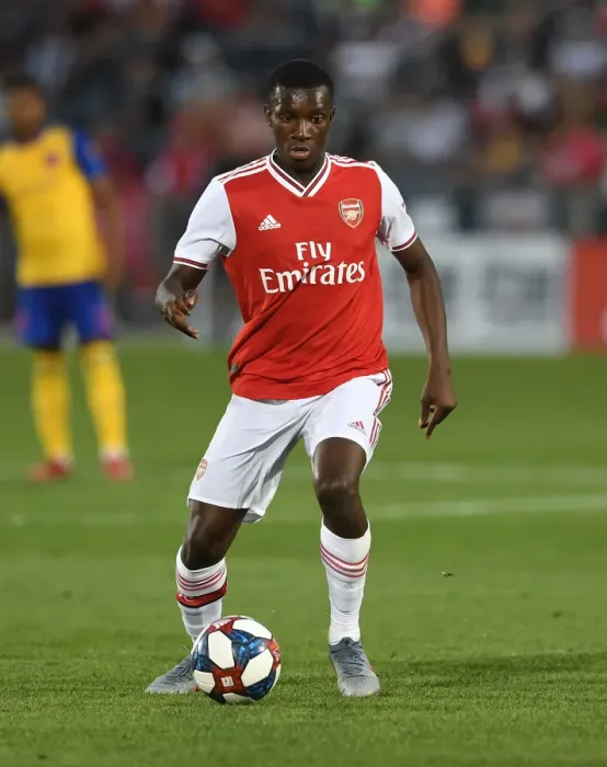 Framed Print : Arsenal's Eddie Nketiah in Action Against Colorado Rapids