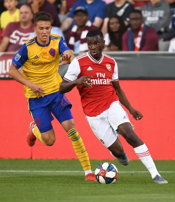 Framed Print : Arsenal's Eddie Nketiah in Action Against Colorado Rapids during Pre-Season Friendly Framed Print : Arsenal's Eddie Nketiah in Action Against Colorado Rapids during Pre-Season Friendly