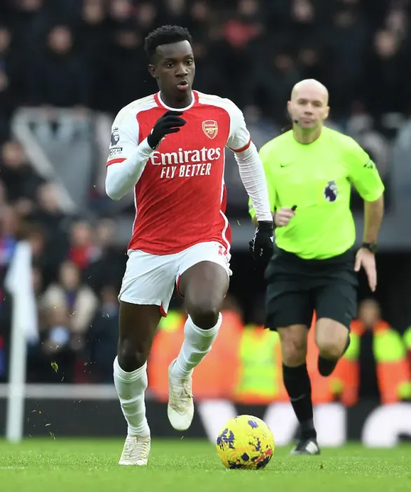 Framed Print : Arsenal's Eddie Nketiah in Action Against Crystal Palace - Premier League 2023-24 Framed Print : Arsenal's Eddie Nketiah in Action Against Crystal Palace - Premier League 2023-24