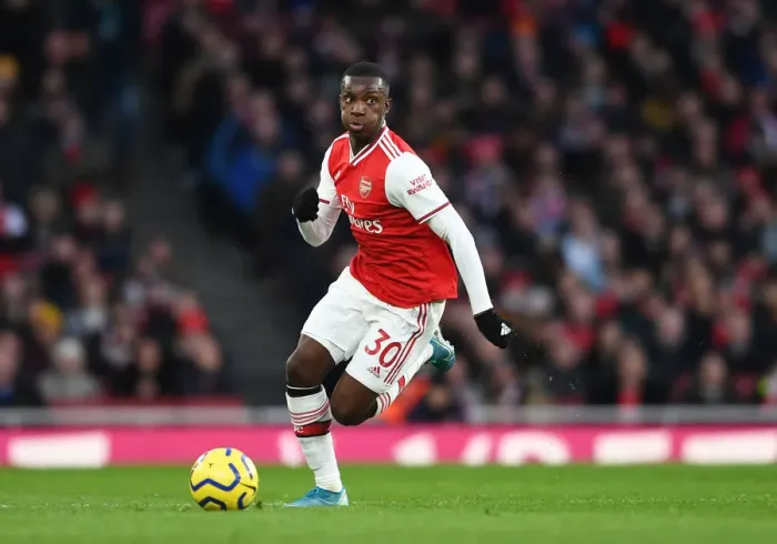 Framed Print : Arsenal's Eddie Nketiah in Action against Newcastle United - Premier League 2019-2020 Framed Print : Arsenal's Eddie Nketiah in Action against Newcastle United - Premier League 2019-2020