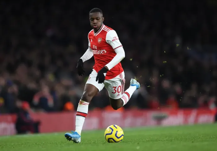 Framed Print : Arsenal's Eddie Nketiah in Action Against Sheffield United - Premier League 2019-20 Framed Print : Arsenal's Eddie Nketiah in Action Against Sheffield United - Premier League 2019-20