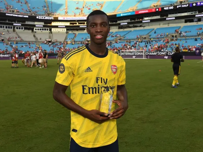 Framed Print : Arsenal's Eddie Nketiah Claims Man of the Match Honors in Arsenal v Fiorentina 2019-20 International Champions Cup Match Framed Print : Arsenal's Eddie Nketiah Claims Man of the Match Honors in Arsenal v Fiorentina 2019-20 International Champions Cup Match