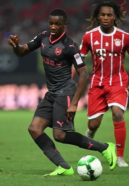 Arsenal's Eddie Nketiah Faces Bayern Munich in Shanghai Pre-Season Friendly, 2017