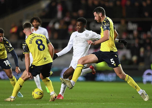 Arsenal's Eddie Nketiah Faces Off Against Oxford United Defenders in FA Cup Clash
