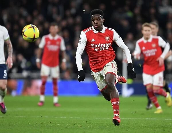 Arsenal's Eddie Nketiah Faces Off Against Tottenham Hotspur in Intense Premier League Clash (2022-23)