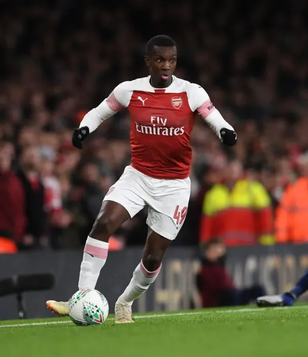 Framed Print : Arsenal's Eddie Nketiah Faces Off Against Tottenham in Carabao Cup Battle Framed Print : Arsenal's Eddie Nketiah Faces Off Against Tottenham in Carabao Cup Battle