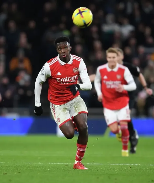 Framed Print : Arsenal's Eddie Nketiah Faces Off Against Tottenham Hotspur in Premier League Showdown (2022-23) Framed Print : Arsenal's Eddie Nketiah Faces Off Against Tottenham Hotspur in Premier League Showdown (2022-23)