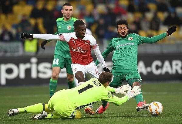Arsenal's Eddie Nketiah Faces Off Against Vorskla Duo in Europa League Clash