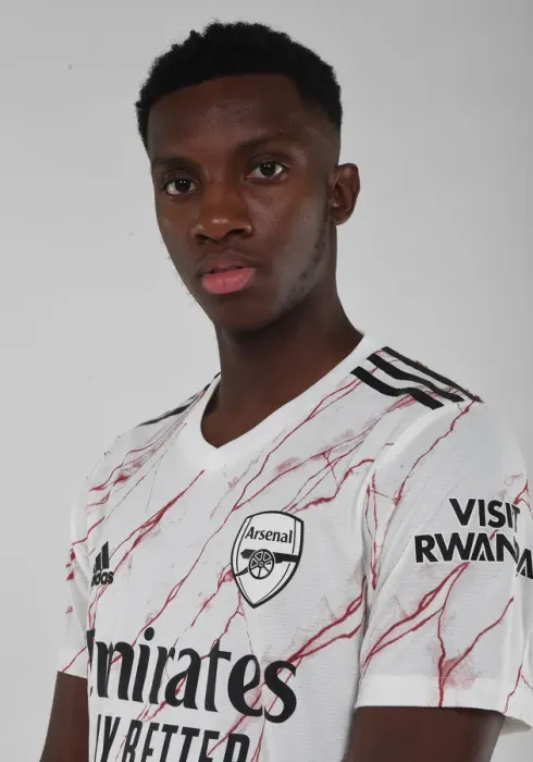 Framed Print : Arsenal's Eddie Nketiah in Focus: Training Sessions, 2020-21 Season