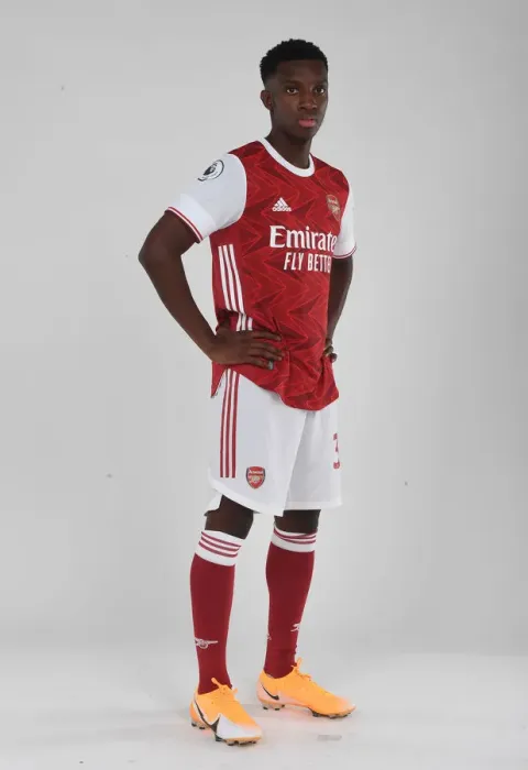 Framed Print : Arsenal's Eddie Nketiah Gears Up for 2020-21 Season at Training