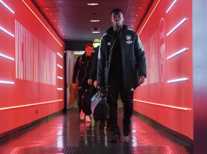 Framed Print : Arsenal's Eddie Nketiah Gears Up for Arsenal v Tottenham Clash in 2022-23 Premier League Framed Print : Arsenal's Eddie Nketiah Gears Up for Arsenal v Tottenham Clash in 2022-23 Premier League