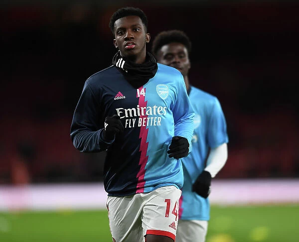 Arsenal's Eddie Nketiah Gears Up for Arsenal v West Ham Premier League Clash (2022-23)