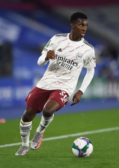 Framed Print : Arsenal's Eddie Nketiah Goes Head-to-Head with Leicester City in Carabao Cup Showdown Framed Print : Arsenal's Eddie Nketiah Goes Head-to-Head with Leicester City in Carabao Cup Showdown