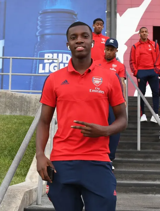 Framed Print : Arsenal's Eddie Nketiah Prepares for Action against Colorado Rapids