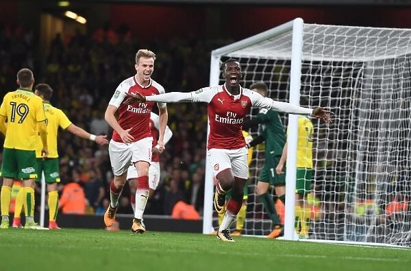 Arsenal's Eddie Nketiah Scores Brace: Carabao Cup Victory Over Norwich City
