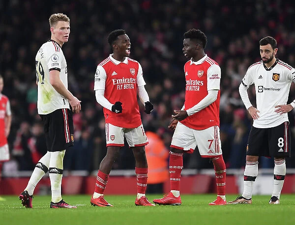 Arsenal's Eddie Nketiah Scores Controversial Goal Against Manchester United in Premier League Showdown