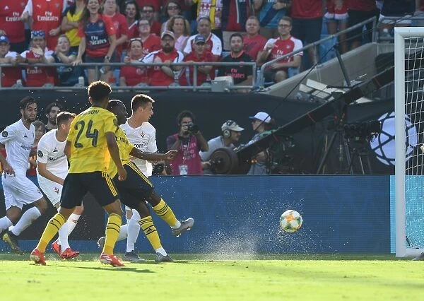 Arsenal's Eddie Nketiah Scores First Goal in Arsenal v Fiorentina 2019-20 International Champions Cup Match in Charlotte