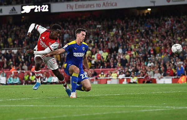 Arsenal's Eddie Nketiah Scores Third Goal Against AFC Wimbledon in Carabao Cup