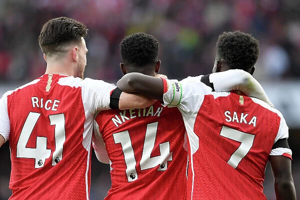 Arsenal's Eddie Nketiah Scores Third Goal Against Sheffield United in 2023-24 Premier League