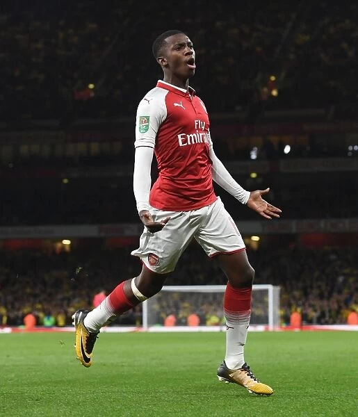Arsenal's Eddie Nketiah Scores Thrilling Goal in Carabao Cup Victory Over Norwich City