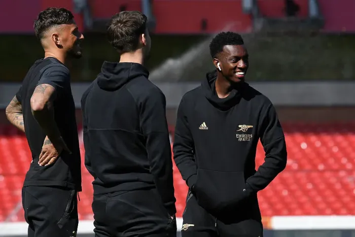 Framed Print : Arsenal's Eddie Nketiah Scouts Nottingham Forest's City Ground Ahead of Premier League Clash (May 2023) Framed Print : Arsenal's Eddie Nketiah Scouts Nottingham Forest's City Ground Ahead of Premier League Clash (May 2023)