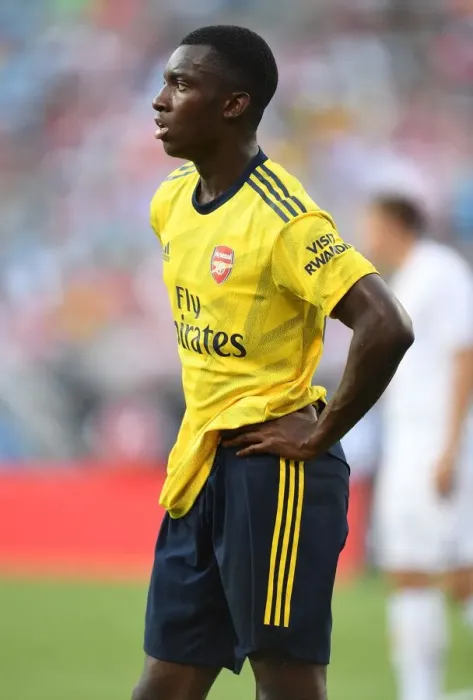 Framed Print : Arsenal's Eddie Nketiah Shines in 2019 International Champions Cup: Arsenal vs. ACF Fiorentina Framed Print : Arsenal's Eddie Nketiah Shines in 2019 International Champions Cup: Arsenal vs. ACF Fiorentina