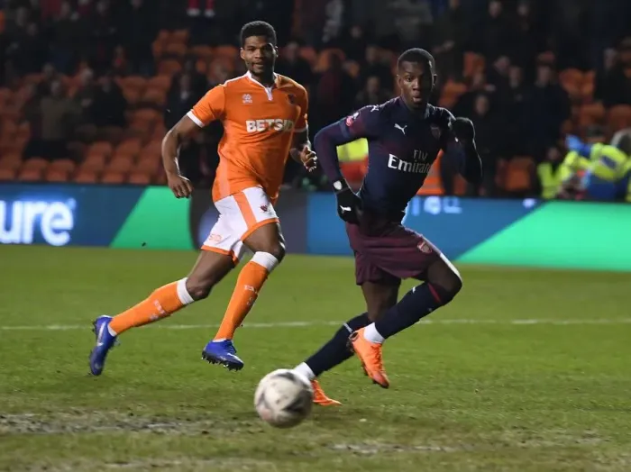 Framed Print : Arsenal's Eddie Nketiah Shines: Arsenal Crushes Blackpool in FA Cup Third Round Framed Print : Arsenal's Eddie Nketiah Shines: Arsenal Crushes Blackpool in FA Cup Third Round