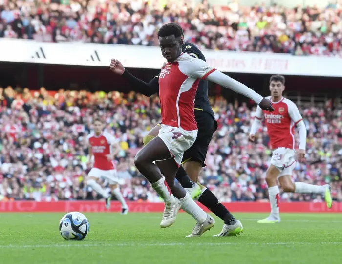 Framed Print : Arsenal's Eddie Nketiah Star Performance: Arsenal FC vs AS Monaco Emirates Cup Clash (2023-24) Framed Print : Arsenal's Eddie Nketiah Star Performance: Arsenal FC vs AS Monaco Emirates Cup Clash (2023-24)